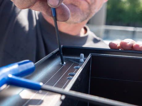Assembling the frame by hand