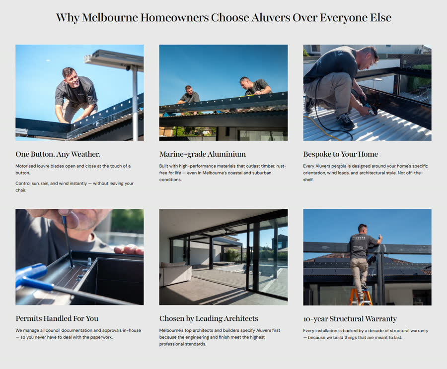 Current why-choose-us section on the live site